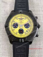 2017 Replica Breitling Chronomat Watch Yellow Dial Black Rubber (1)_th.jpg